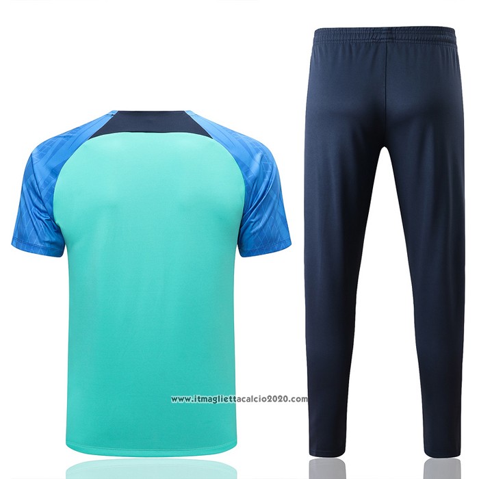 Tuta da Track FC Barcellona Manica Corta 2022 2023 Verde